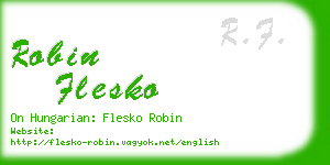 robin flesko business card
